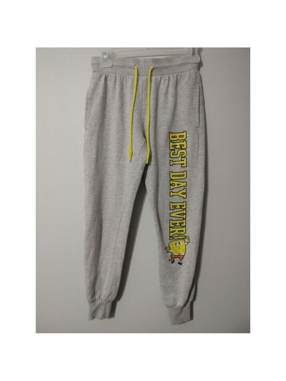 Women's Nickelodeon Spongebob Grey & Yellow Joggers XS
